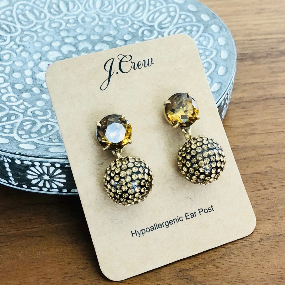 J. Crew Pavé Resin Earrings - Picture 2 of 4